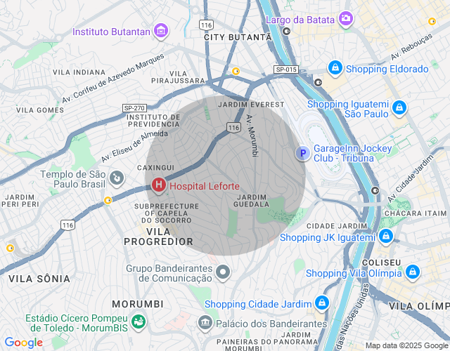 Imóvel no mapa