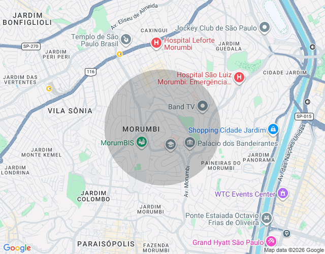 Imóvel no mapa