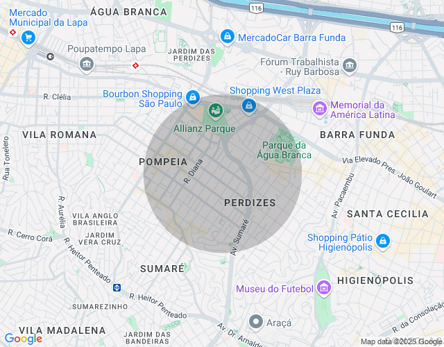 Imóvel no mapa
