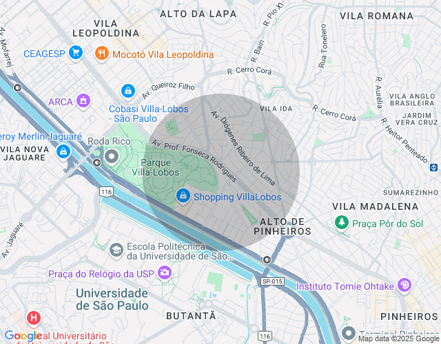 Imóvel no mapa