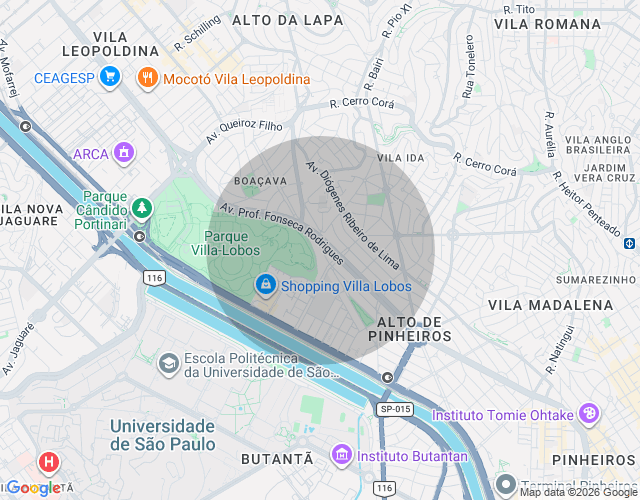 Imóvel no mapa