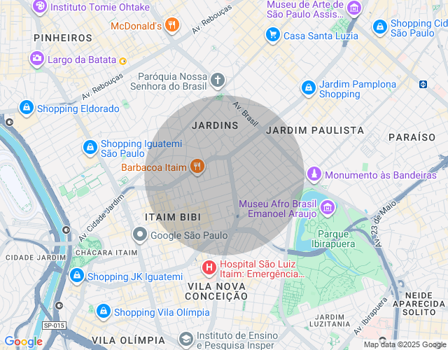 Imóvel no mapa