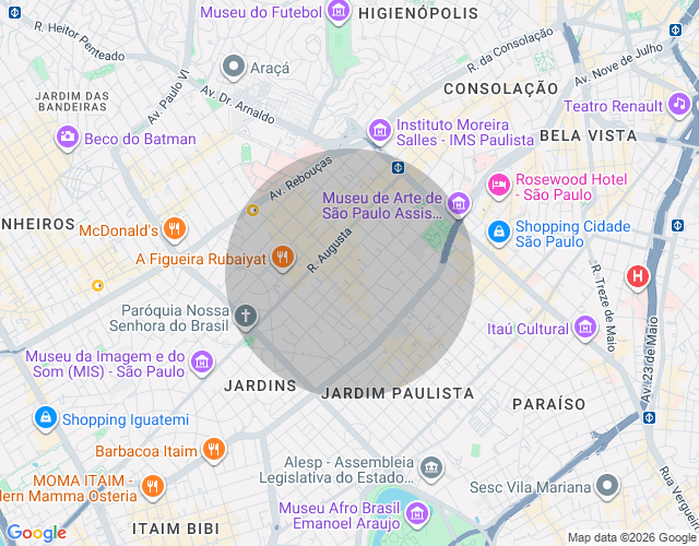 Imóvel no mapa