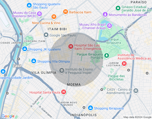 Imóvel no mapa