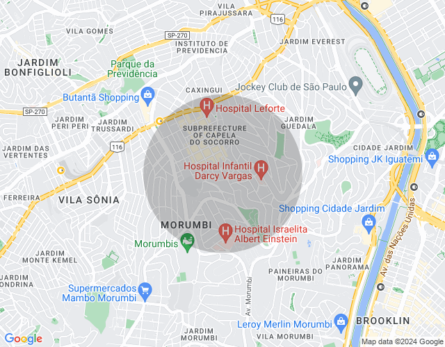 Imóvel no mapa