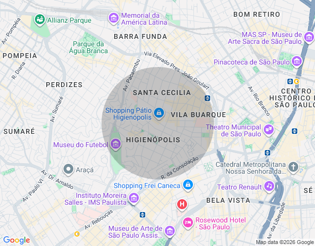 Imóvel no mapa