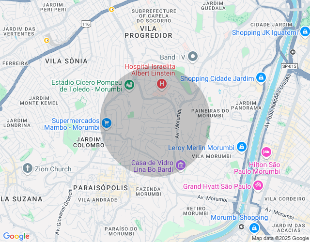 Imóvel no mapa
