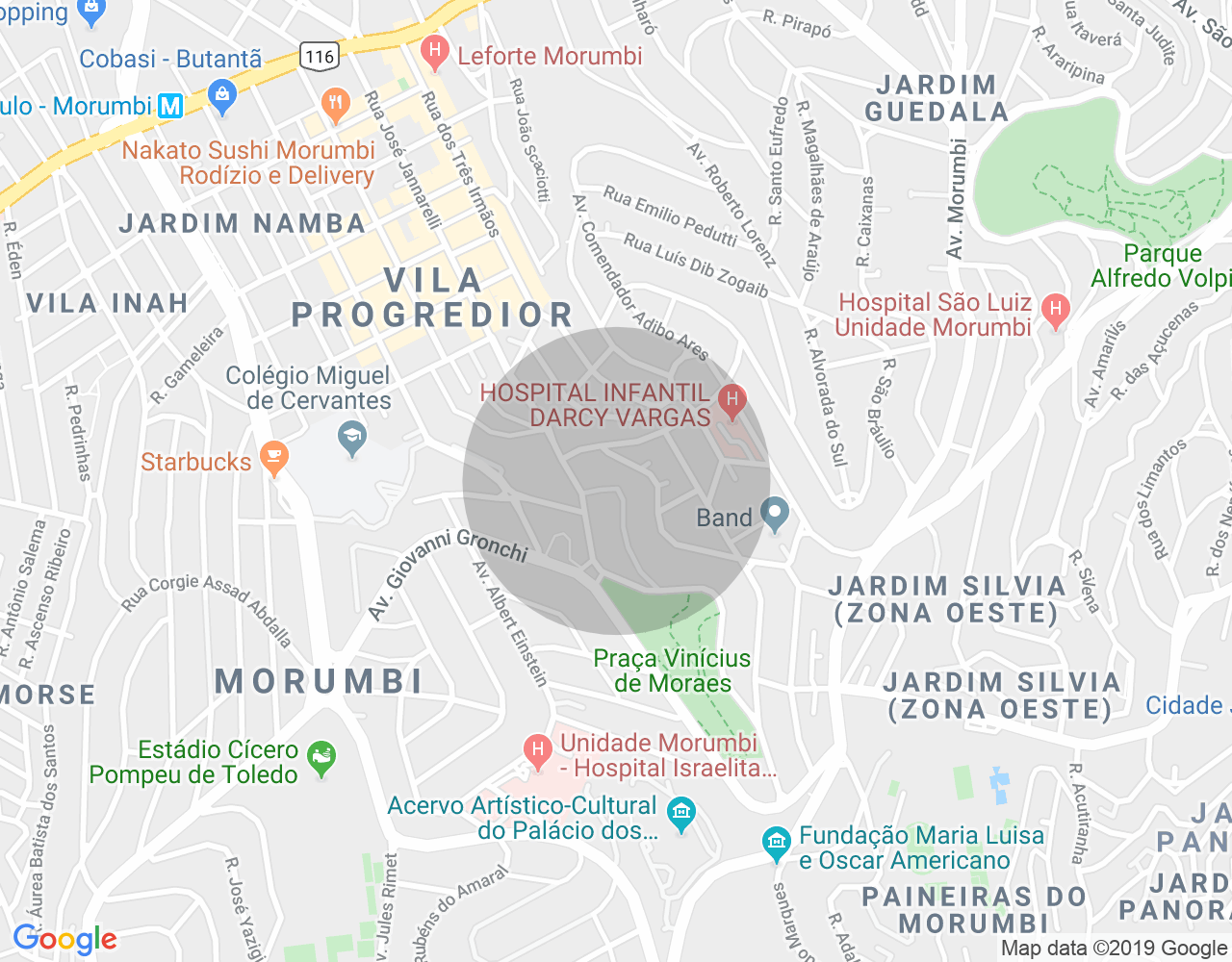 Imóvel no mapa