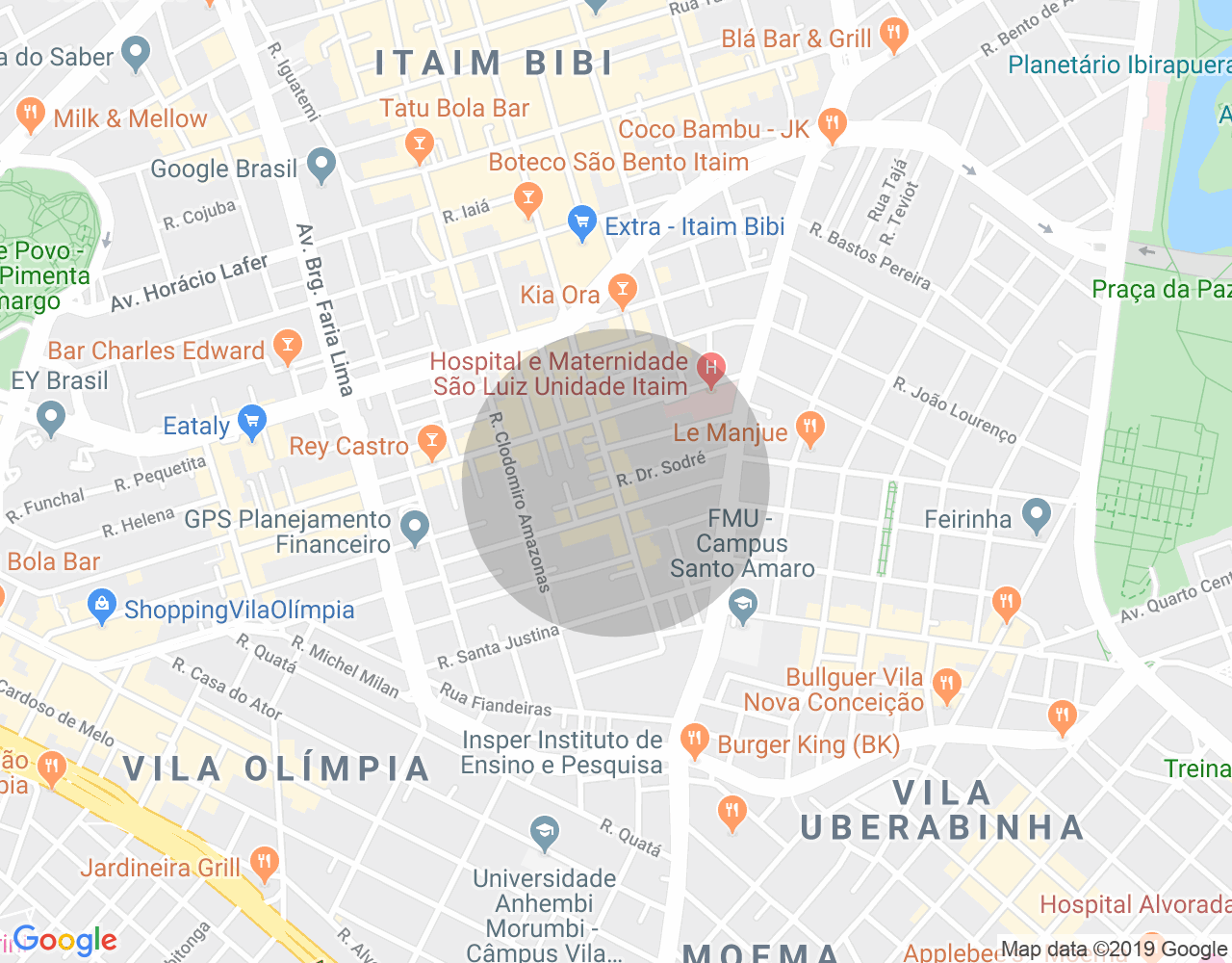 Imóvel no mapa