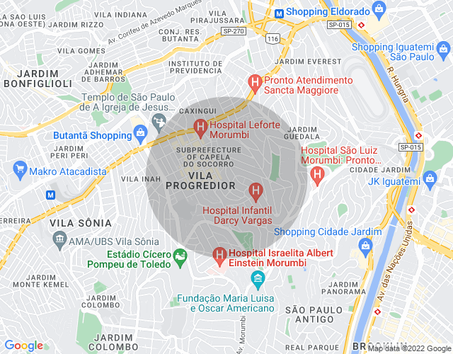 Imóvel no mapa