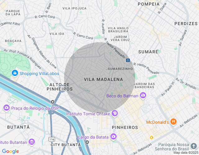 Imóvel no mapa