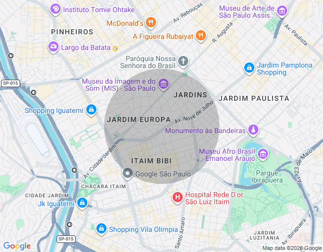 Imóvel no mapa
