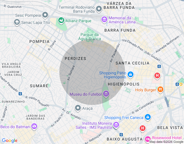 Imóvel no mapa