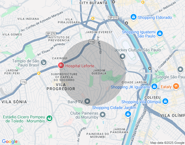 Imóvel no mapa