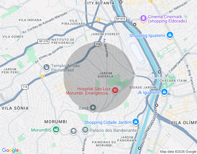 Imóvel no mapa