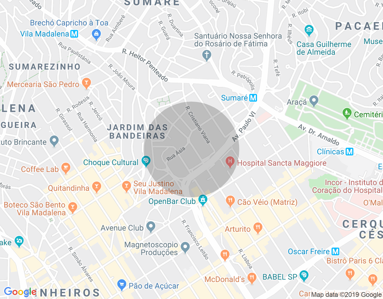 Imóvel no mapa