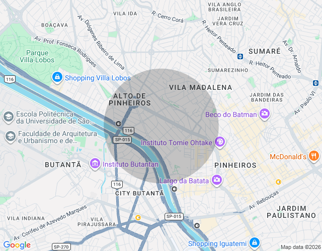 Imóvel no mapa