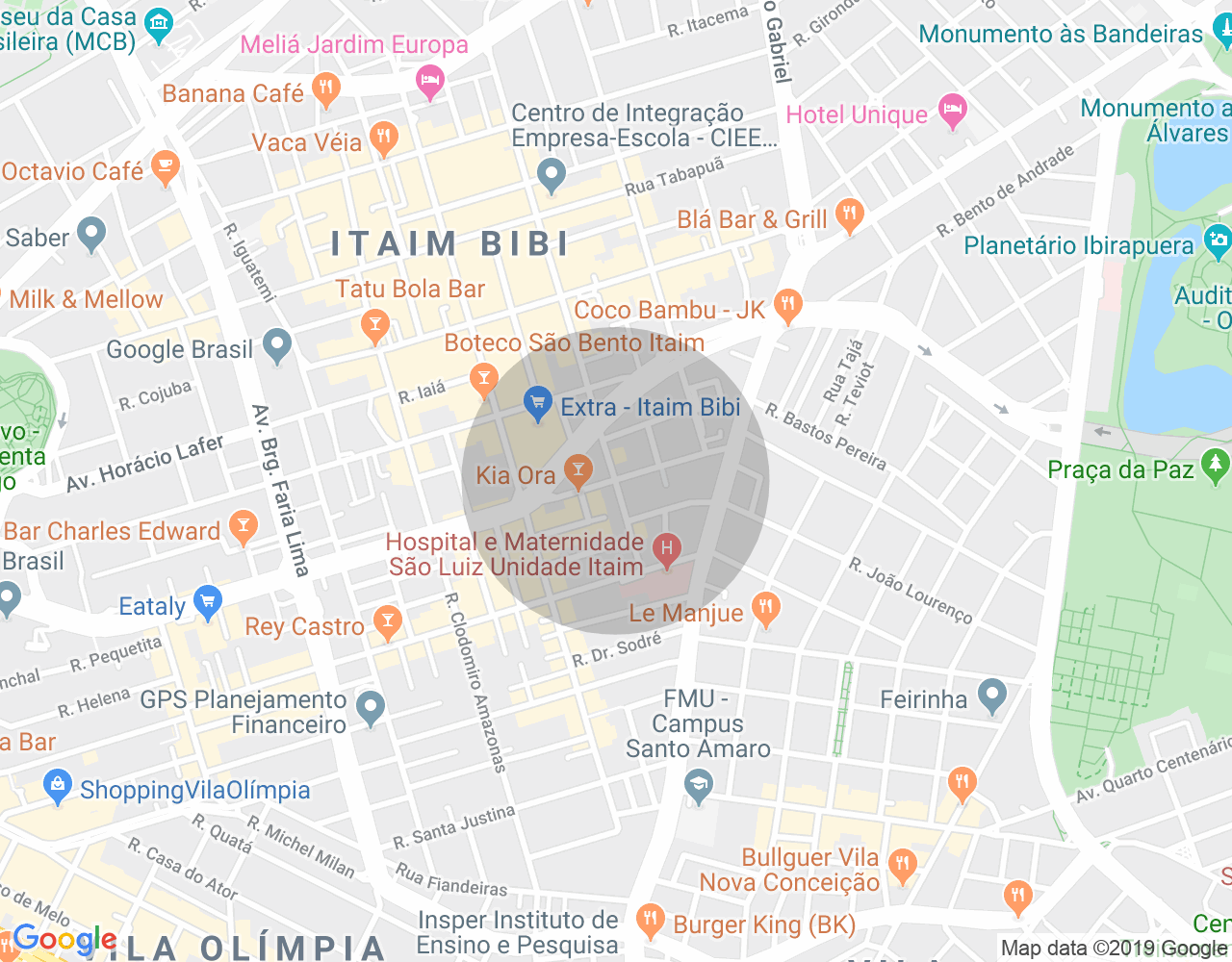 Imóvel no mapa