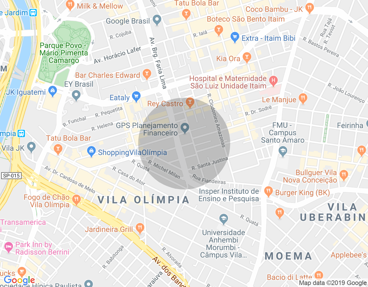 Imóvel no mapa