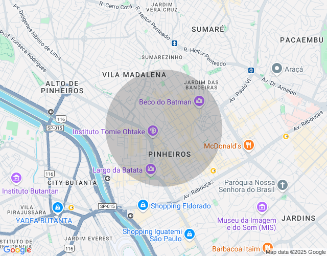 Imóvel no mapa