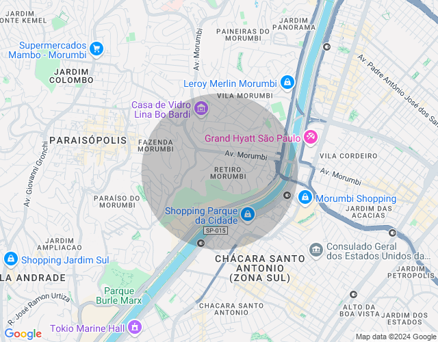 Imóvel no mapa