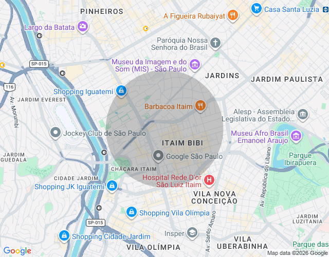 Imóvel no mapa