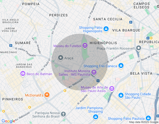 Imóvel no mapa
