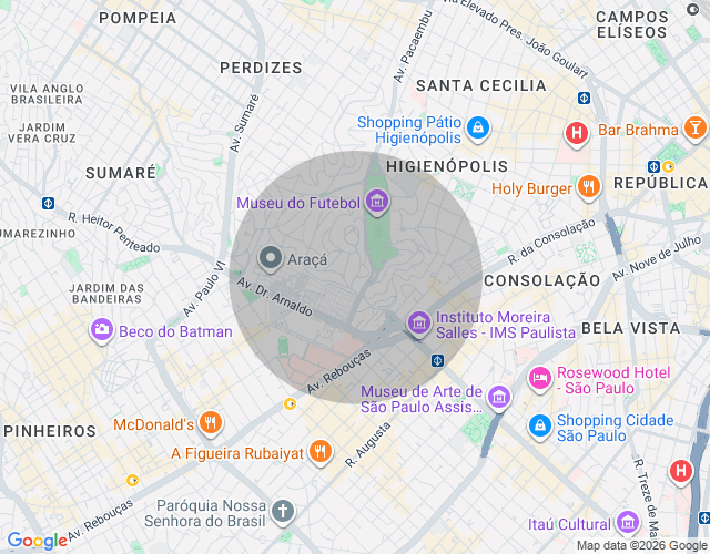 Imóvel no mapa