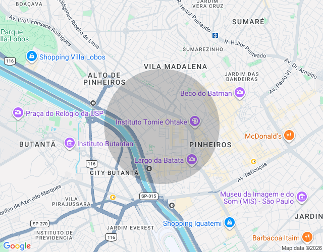 Imóvel no mapa
