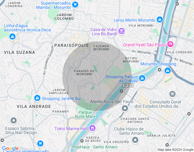 Imóvel no mapa