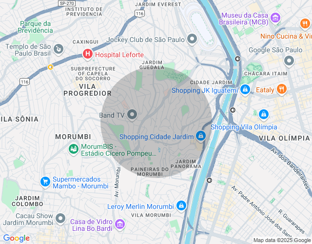 Imóvel no mapa