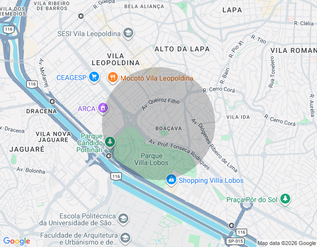 Imóvel no mapa