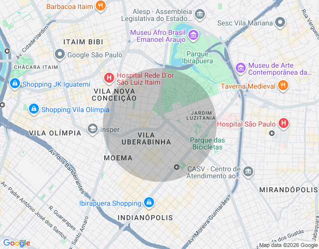 Imóvel no mapa