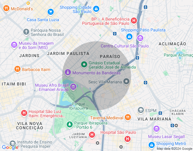 Imóvel no mapa