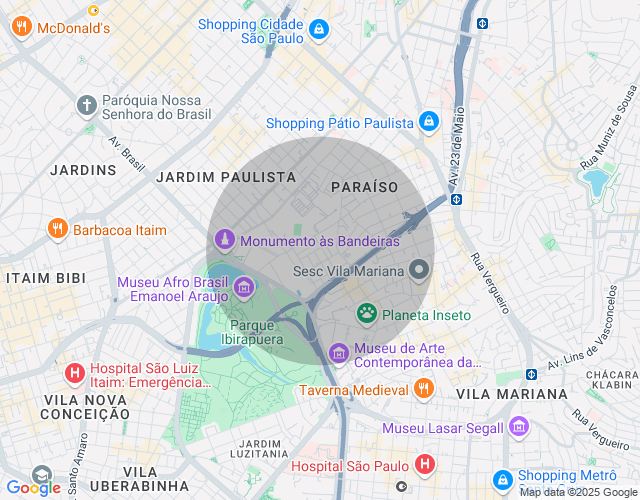 Imóvel no mapa