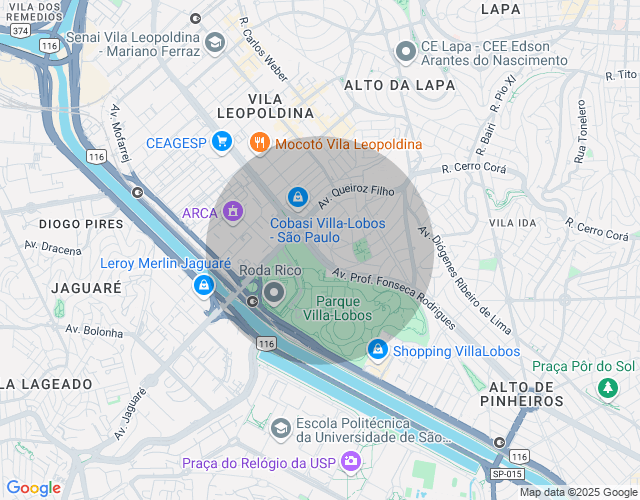 Imóvel no mapa
