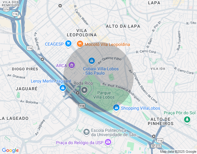Imóvel no mapa