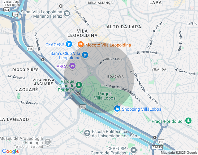 Imóvel no mapa