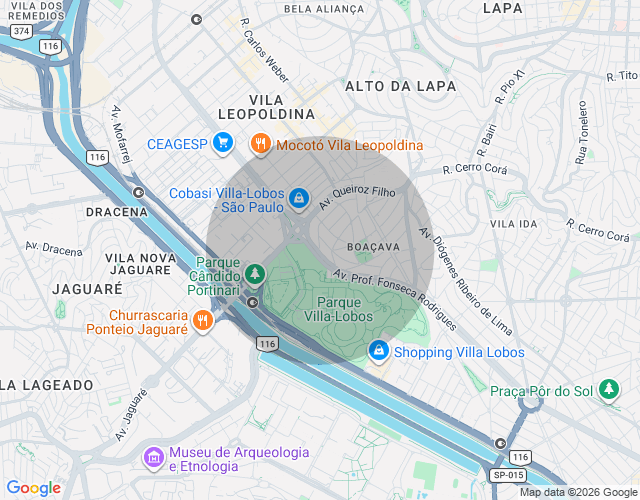 Imóvel no mapa
