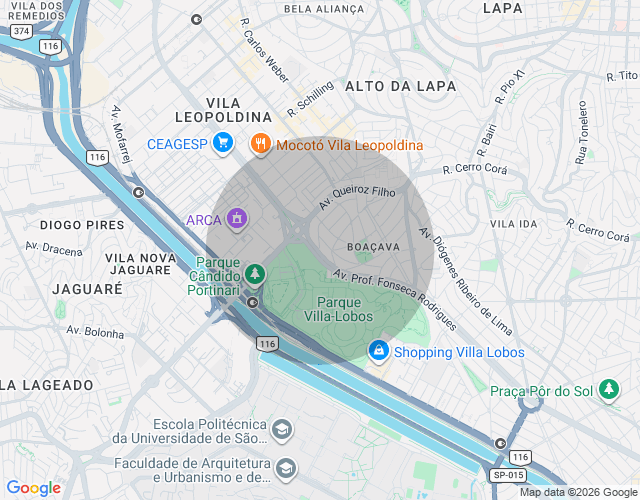 Imóvel no mapa