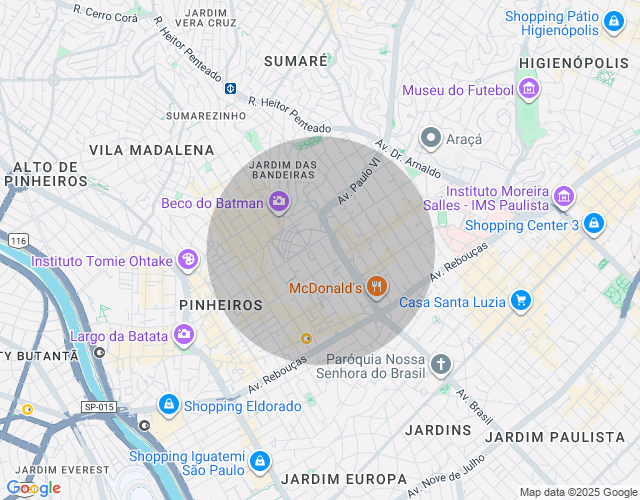 Imóvel no mapa