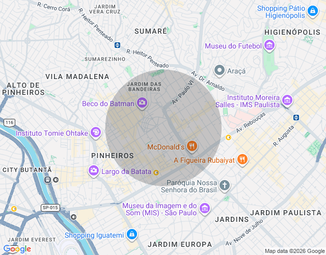 Imóvel no mapa