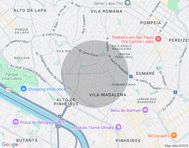 Imóvel no mapa