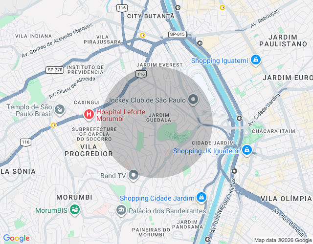 Imóvel no mapa