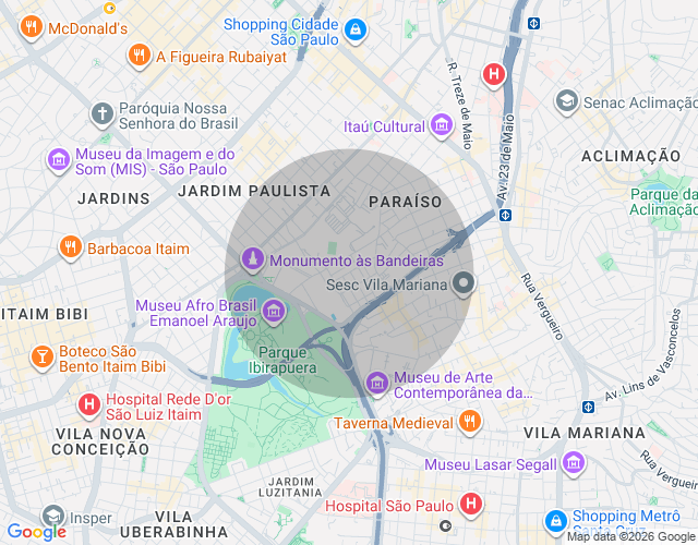 Imóvel no mapa