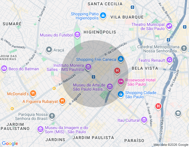 Imóvel no mapa