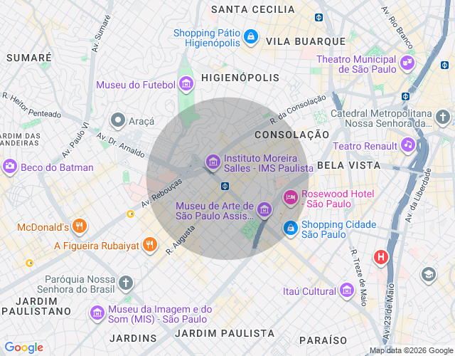 Imóvel no mapa