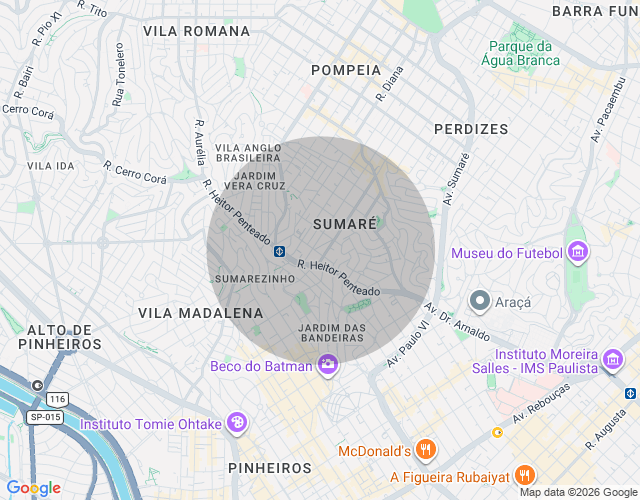 Imóvel no mapa