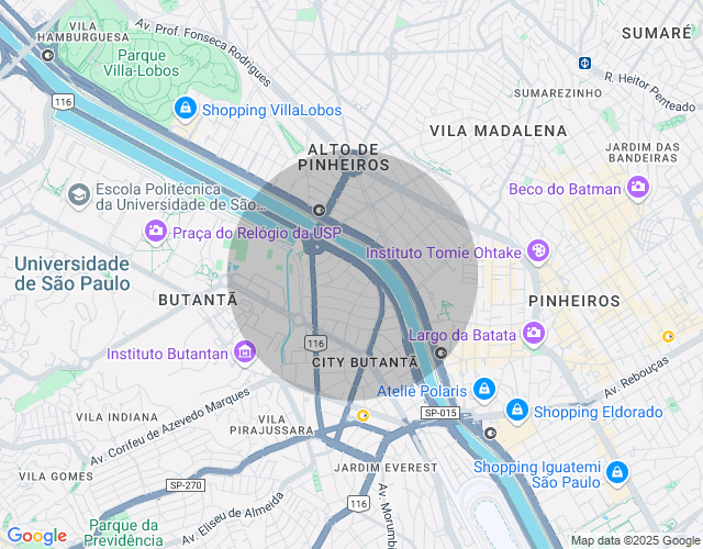 Imóvel no mapa