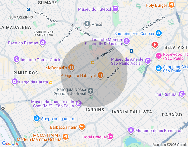 Imóvel no mapa